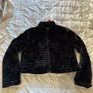 Betsey Johnson Black Teddy Jacket
